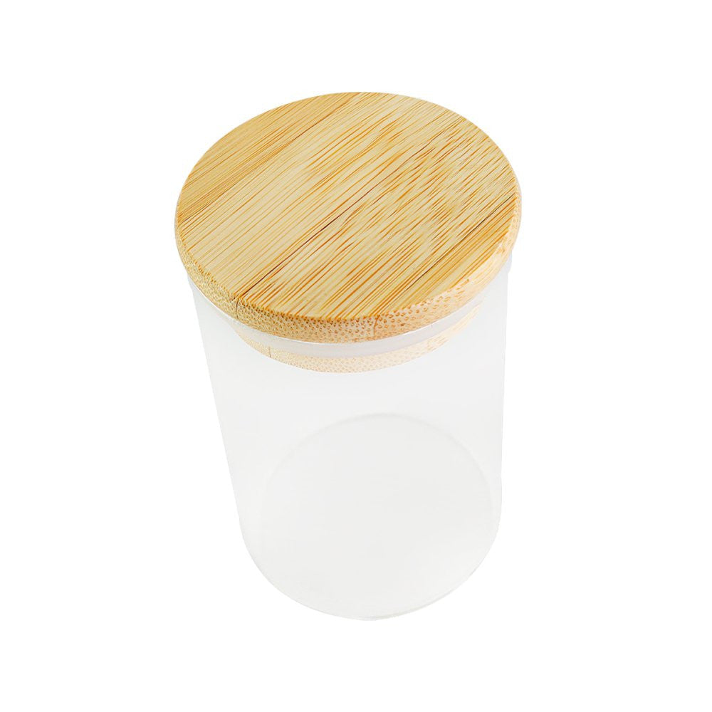 Pote para Mantimentos com Tampa de Bambu 200ml