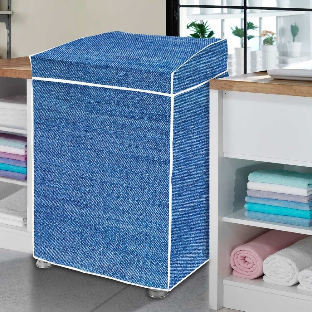 Capa Maquina de Lavar Flanelada Jeans M
