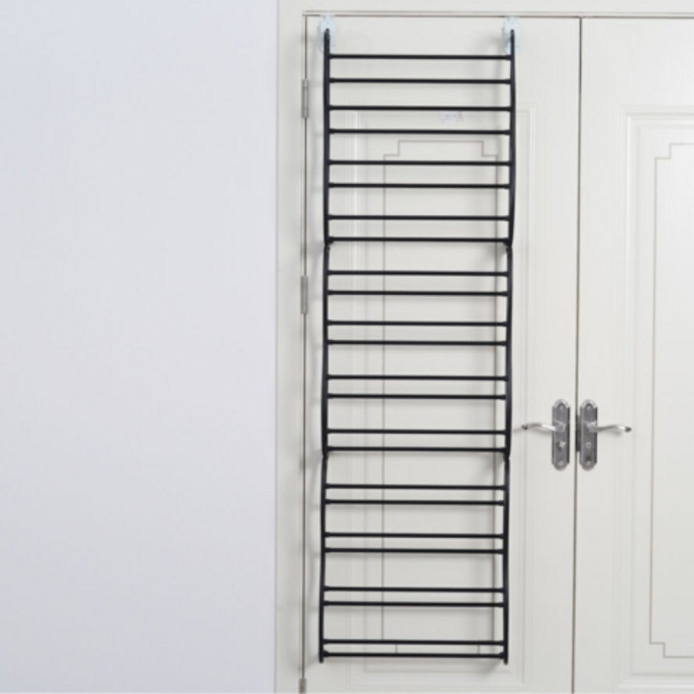 Sapateira Vertical de Parede e Porta para 36 Pares Preta