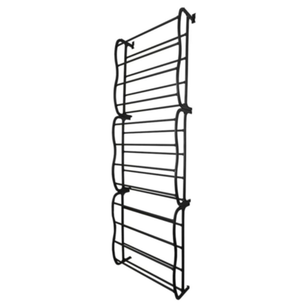 Sapateira Vertical de Parede e Porta para 36 Pares Preta