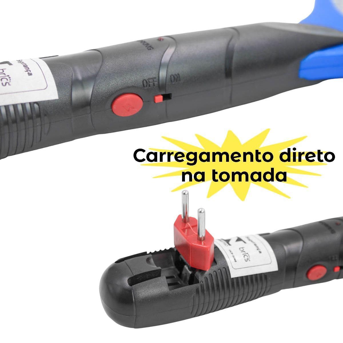 Raquete Elétrica para Matar Pernilongo Insetos Mata Mosquito Recarregável Bivolt 110/220V