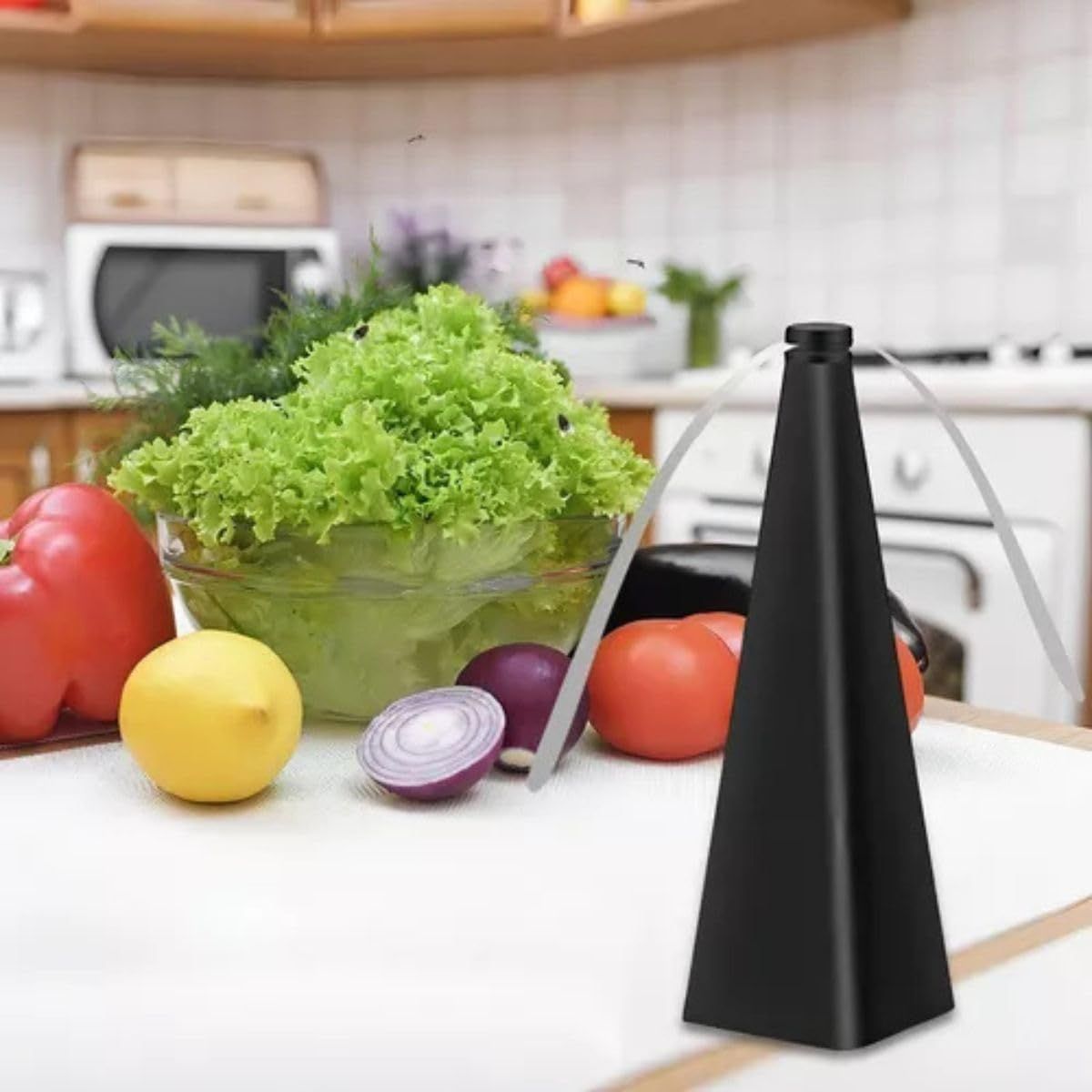 Ventilador Repelente Usb Espanta Afasta Mosca Insetos Anti Moscas Recarregável De Mesa Plástico Preto