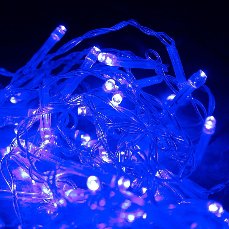 Cordão Pisca Pisca Led Cascata 100L 3M x 70CM 8 Modos 110V Tomada Natal Casamentos Ano Novo Festas