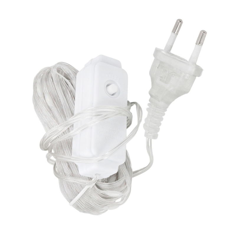 Cordão Pisca Piscal Led Linha 30M com Lampadas Formato Gota 110V 8 Modos Iluminação Natal Casamentos