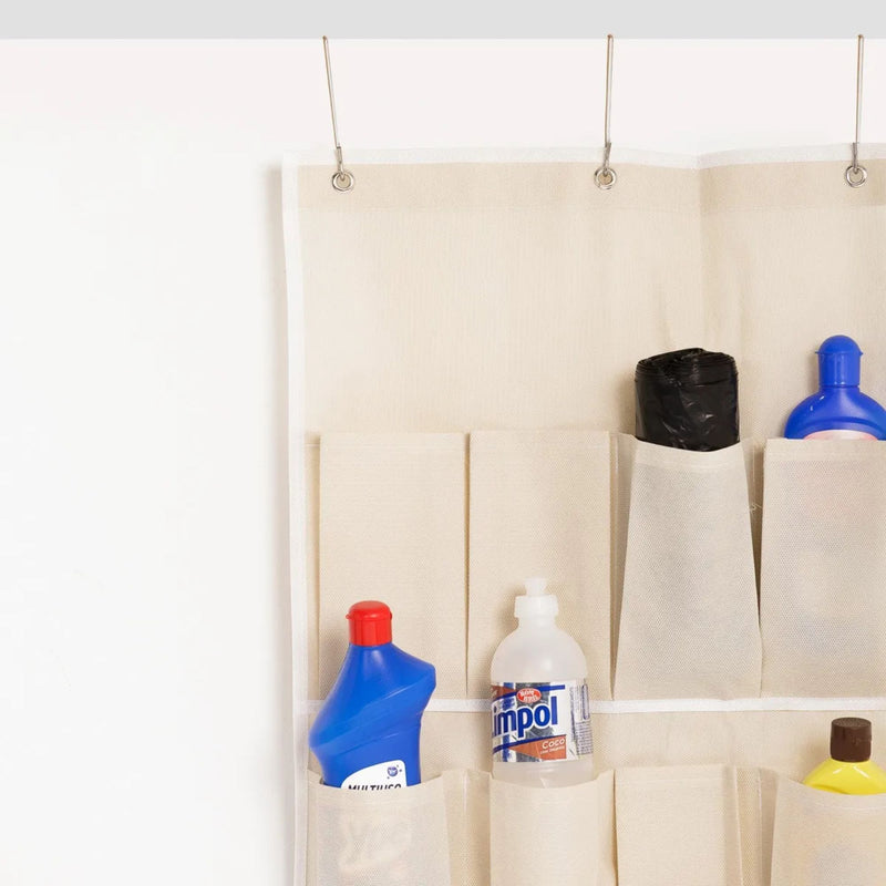 Sapateira Suspensa Infantil para Porta Organizador de Sapatos Vertical com 20 Bolsos 10 Pares