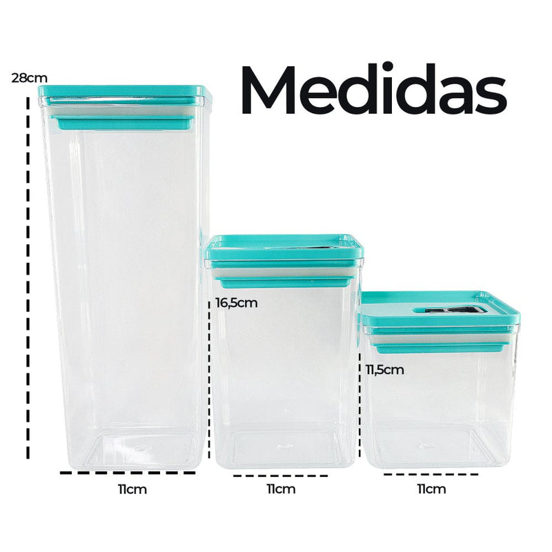 Kit Organizador Hermético Dubai 5 Litros - Sortidos - Presente Park