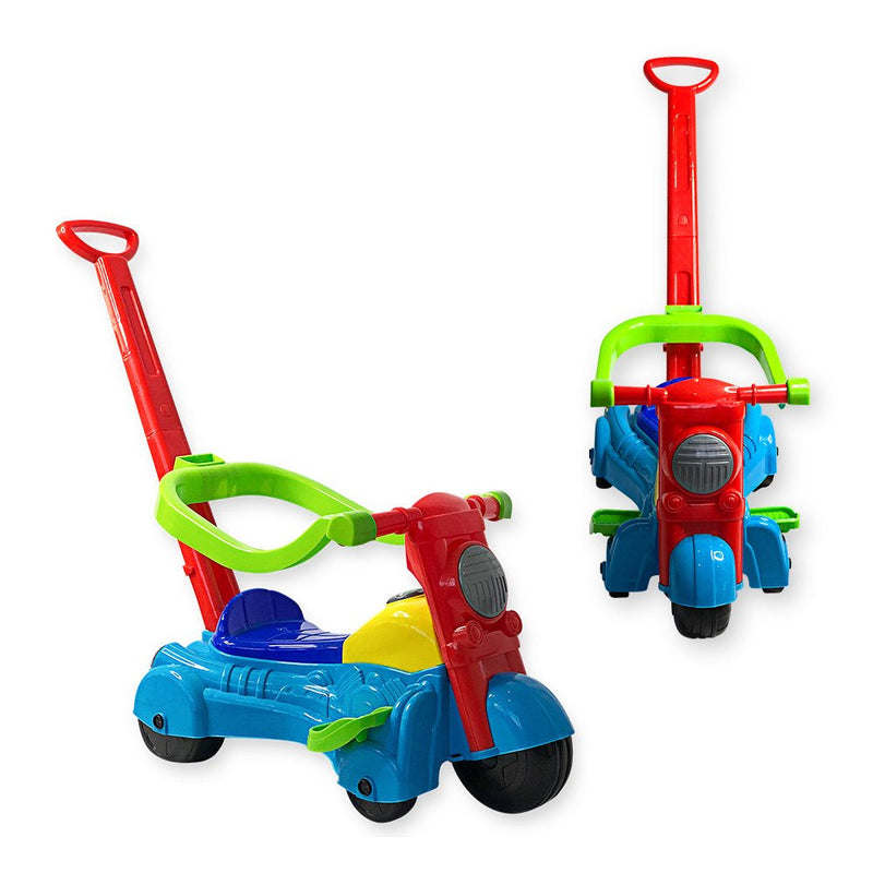 Brinquedo Moto Andador Baby Infantil Com Haste - Presente Park