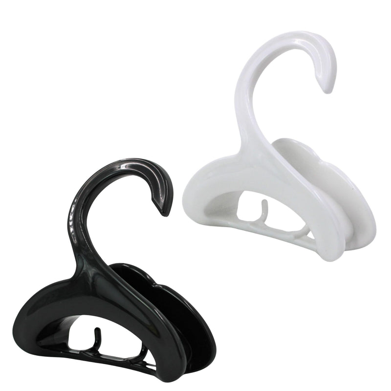 Kit 10 Cabide Multiuso Organizador para Bolsa Boné Cinto Acessórios Plástico Resistente com Ganchos