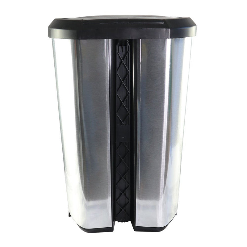 Lixeira com Pedal Label Prata 20 Litros - Presente Park