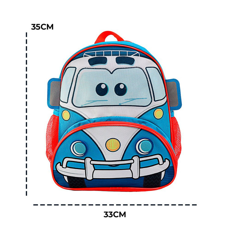 Mochila Infantil Com Alças - Fusca Policia - Presente Park
