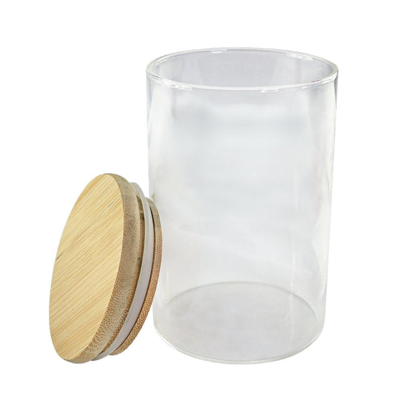 Pote para Mantimentos com Tampa de Bambu 450ml - Presente Park