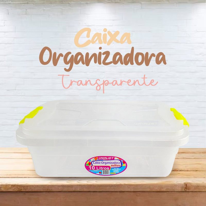 Caixa Organizadora Transparente Multiuso 10 Litros - Presente Park