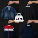 Kit 30 Cabide Infantil de Acrílico Premium Resistente Elegante e Ideal para Roupas de 0 a 10 Anos