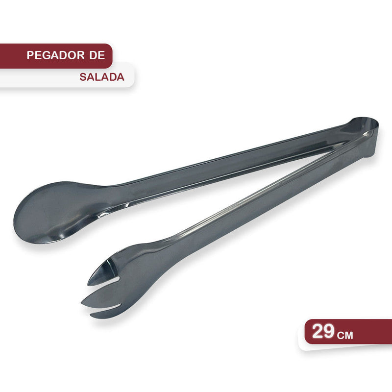 Pegador De Massas E Saladas Dentado Em Inox 29cm - Presente Park
