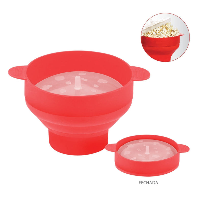 Balde Pipoca Pipoqueira Silicone Para Micro-ondas Sem Óleo - Presente Park