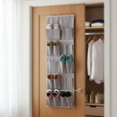 Sapateira Suspensa para Porta Organizador de Sapatos Vertical com 20 Bolsos 10 Pares Multiuso