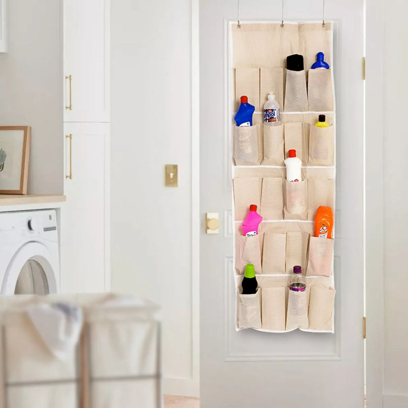 Sapateira Suspensa Infantil para Porta Organizador de Sapatos Vertical com 20 Bolsos 10 Pares