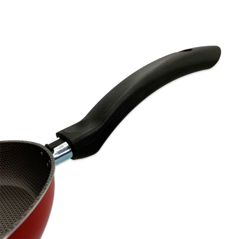 Frigideira Wok 24cm - Vermelha - Presente Park