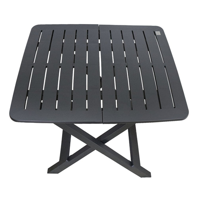 Mesa Quadrada Dobrável Preta - Presente Park