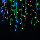 Cordão Pisca Pisca Cascata Led 10M 400 Lampadas 110V 8 Modos Luz Iluminação Natal Casamentos Festas