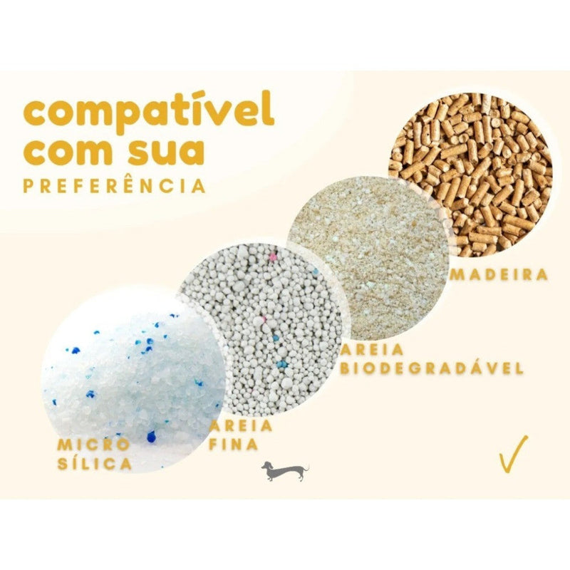 Banheira Caixa De Areia Higiênica Gatos 3 Peças Furacão Pet - VERMELHA - Presente Park