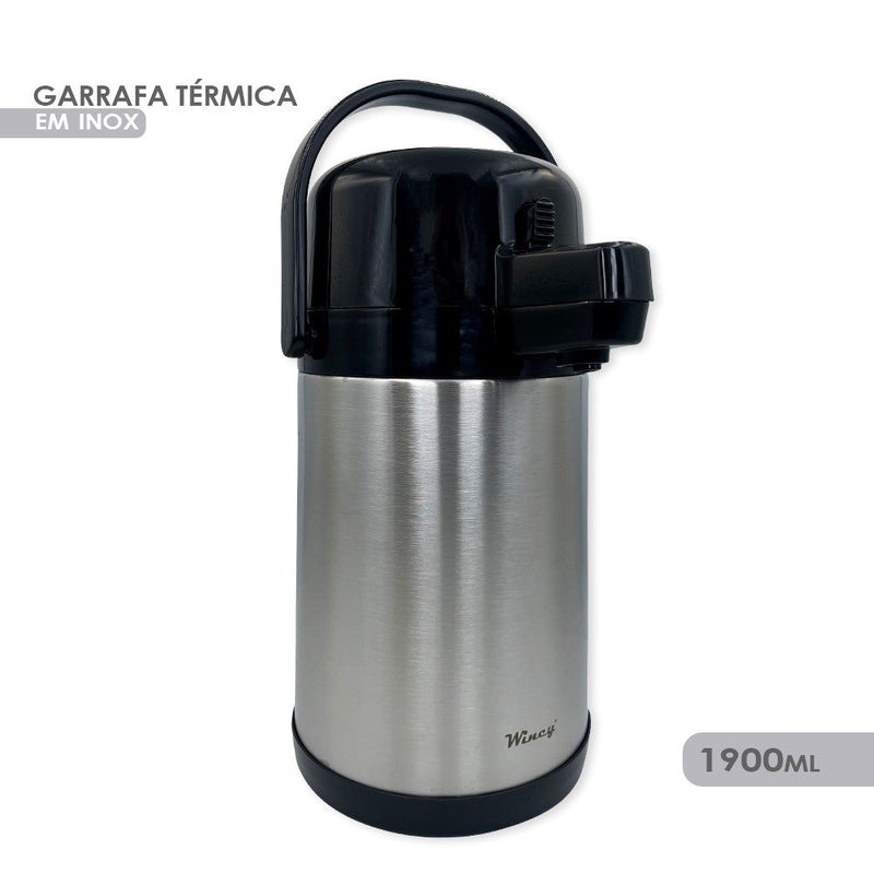 Garrafa Térmica Inox Para Café Chá 1900ml - Presente Park