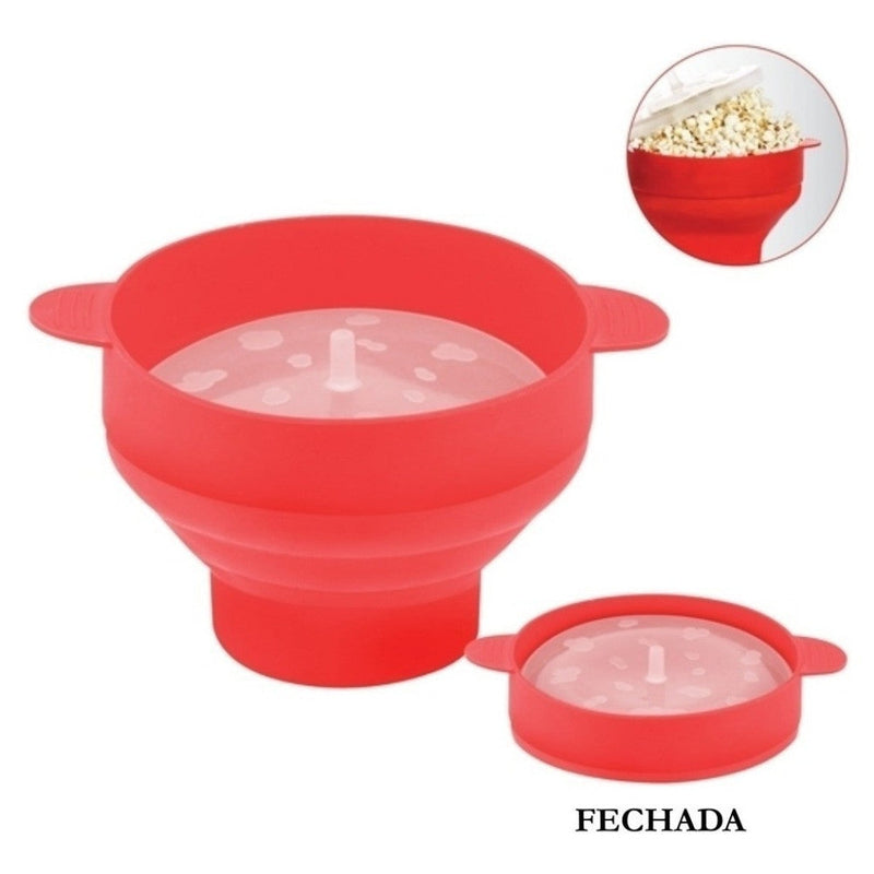 Balde Pipoca Pipoqueira Silicone Para Micro-ondas Sem Óleo - Presente Park