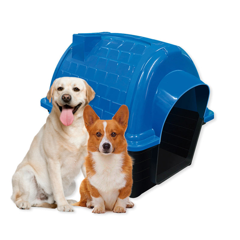 Casinha Pet Raças Médias e Grandes N5 Iglu para Cachorro Azul - Presente Park