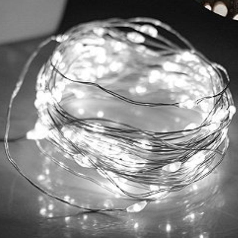 Cordão Pisca Pisca Led Fio de Fada 20L 2M Bateria Iluminação Natal Casamento Ano Novo