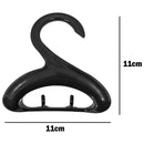 Kit 3 Cabide Multiuso Organizador para Bolsa Boné Cinto e Acessórios Plástico Resistente com Ganchos