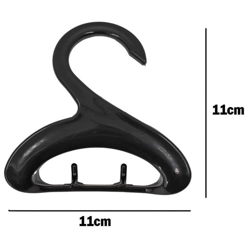 Kit 5 Cabide Multiuso Organizador para Bolsa Boné Cinto e Acessórios Plástico Resistente com Ganchos