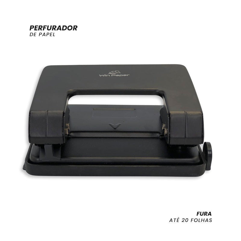 Perfurador de Papel de 2 Furos para 20 Folhas - Presente Park