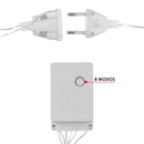Cordão Pisca Pisca Led Cascata 200L 5M x 70CM 8 Modos 110V Tomada Natal Ano Novo Casamentos
