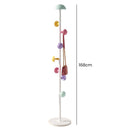 Cabideiro Mancebo de Chão com 7 Ganchos 169cm Cogumelo para Chapéu Casaco Bolsa