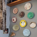 Suporte Gancho Com Mola Para Pendurar Pratos Decorativos Na Parede Em Arame De Aço 4 Garras