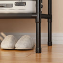 Guarda Roupa Portátil Aberto Arara Desmontável Multifuncional Sapateira de Chão 3 Colunas