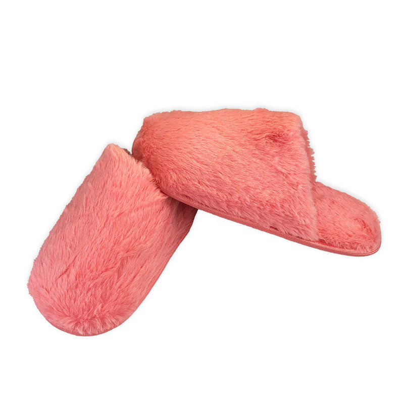 Pantufa Feminina Felpuda Pink - Presente Park