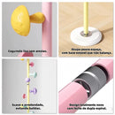 Cabideiro Mancebo de Chão com 7 Ganchos 169cm Cogumelo para Chapéu Casaco Bolsa