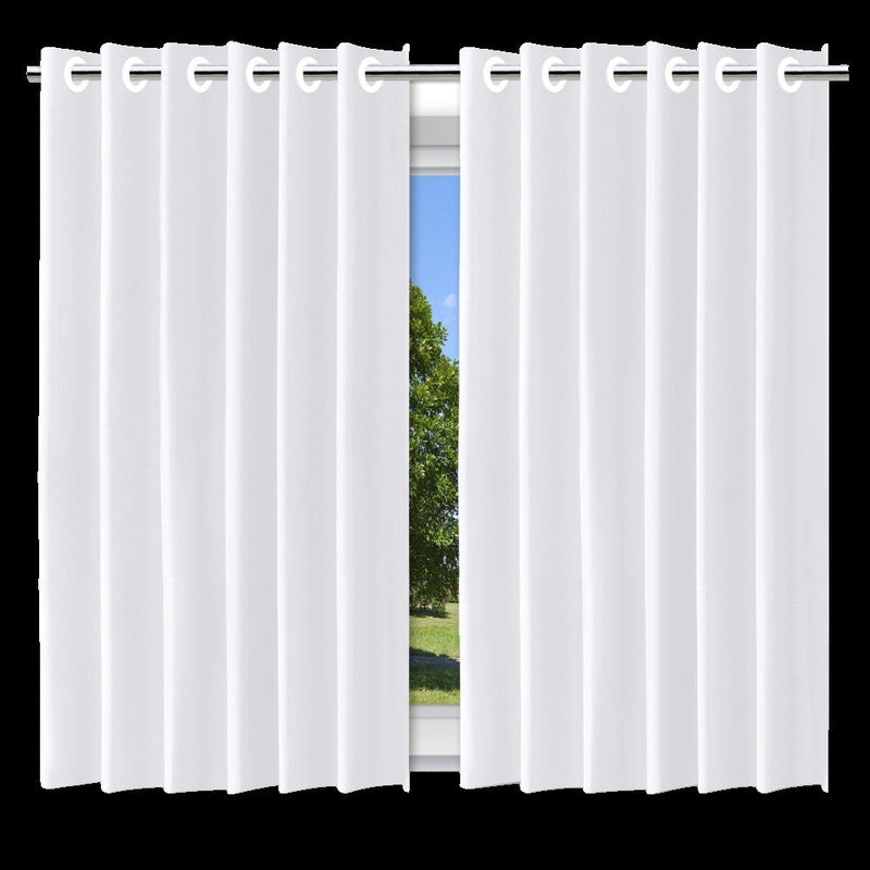 Cortina Blackout Branco c/ ilhos - 280x140cm - Presente Park