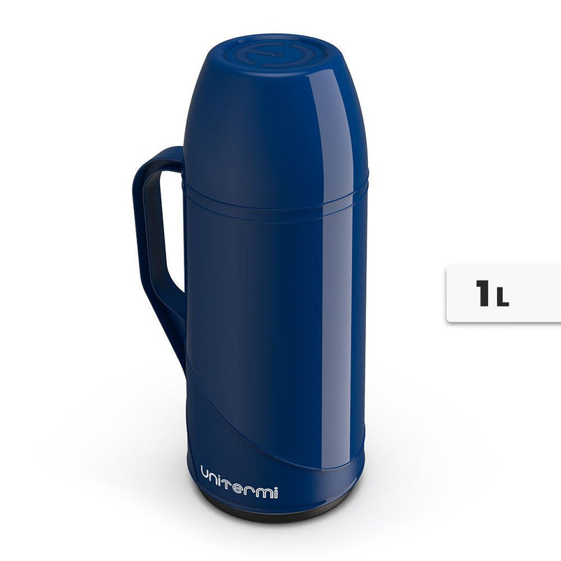Garrafa Térmica Café Roma 1 Litro Unitermi - Azul - Presente Park