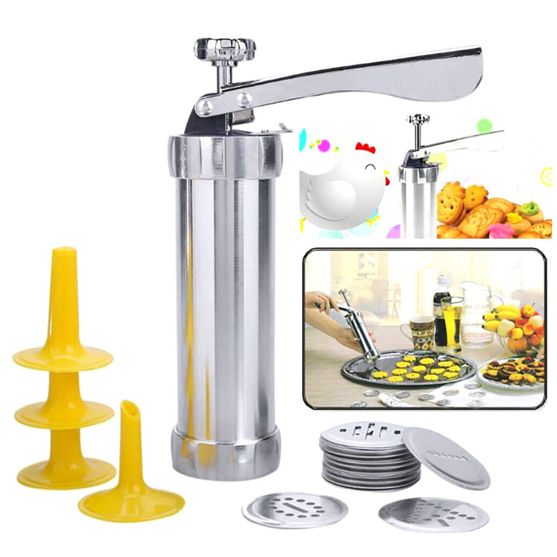 Maquina Modeladora Biscoito 4 Bicos 20 Formas De Bolacha Coo - Presente Park