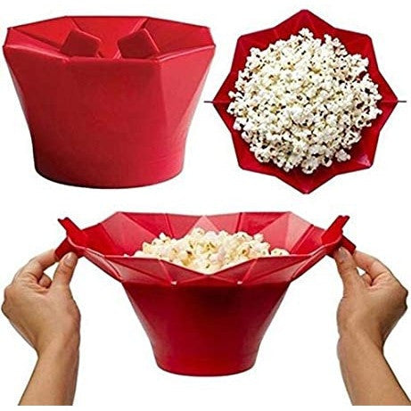 Balde Pipoca Pipoqueira Silicone Para Micro-ondas Sem Óleo - Presente Park