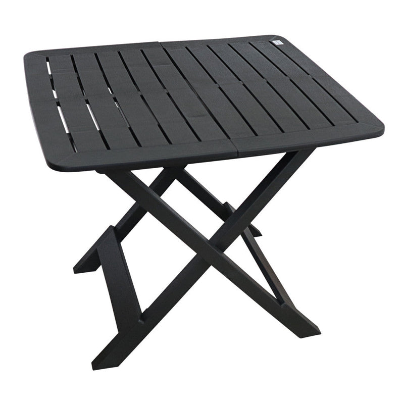 Mesa Quadrada Dobrável Preta - Presente Park