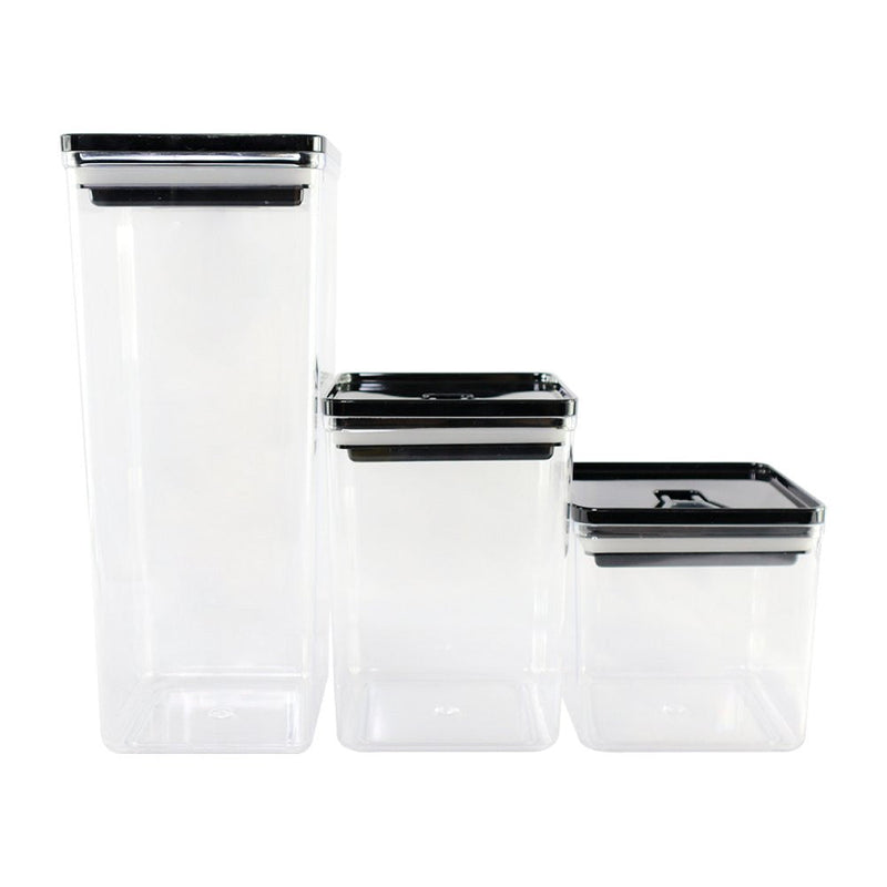 Kit Organizador Hermético Dubai Preto 5 Litros - Presente Park