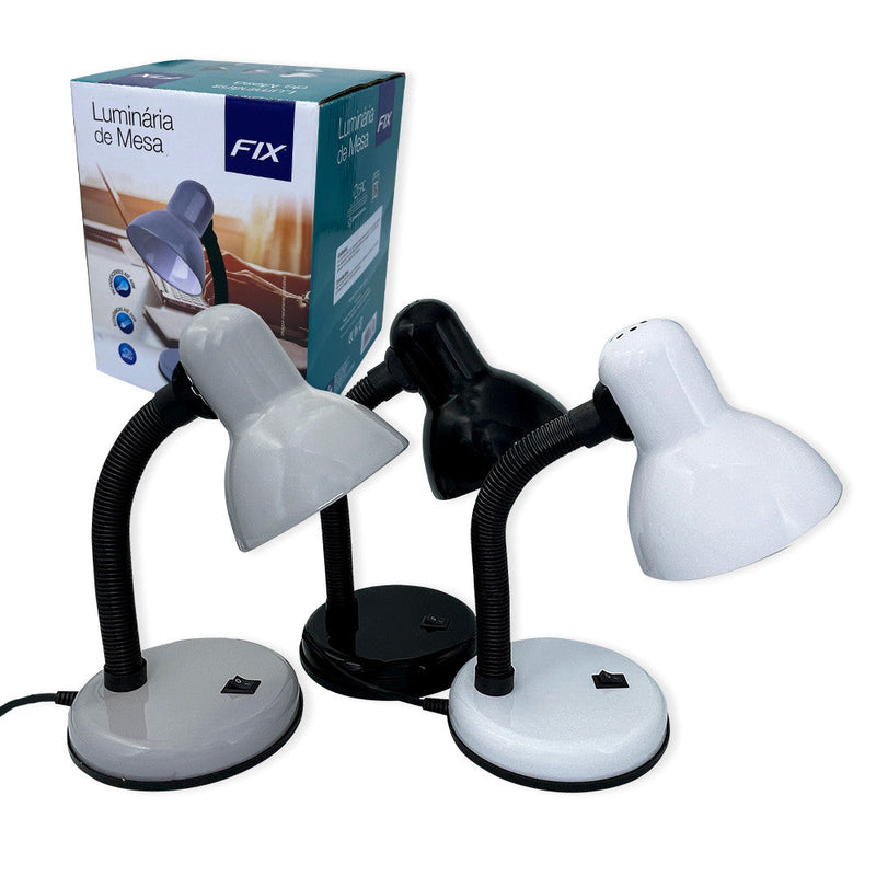 Luminária de Mesa Flexível Cômoda Escrivaninha - Presente Park