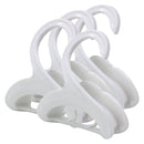 Kit 4 Cabide Multiuso Organizador para Bolsa Boné Cinto e Acessórios Plástico Resistente com Ganchos