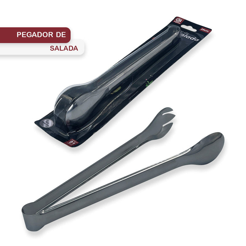 Pegador De Massas E Saladas Dentado Em Inox 29cm - Presente Park
