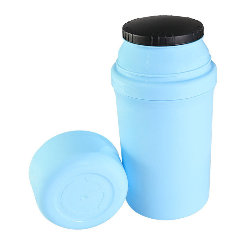 Kit Garrafa Paris 500ml Garrafa Fano 250ml e Pote Dosador 300ml Unibaby Azul - Presente Park