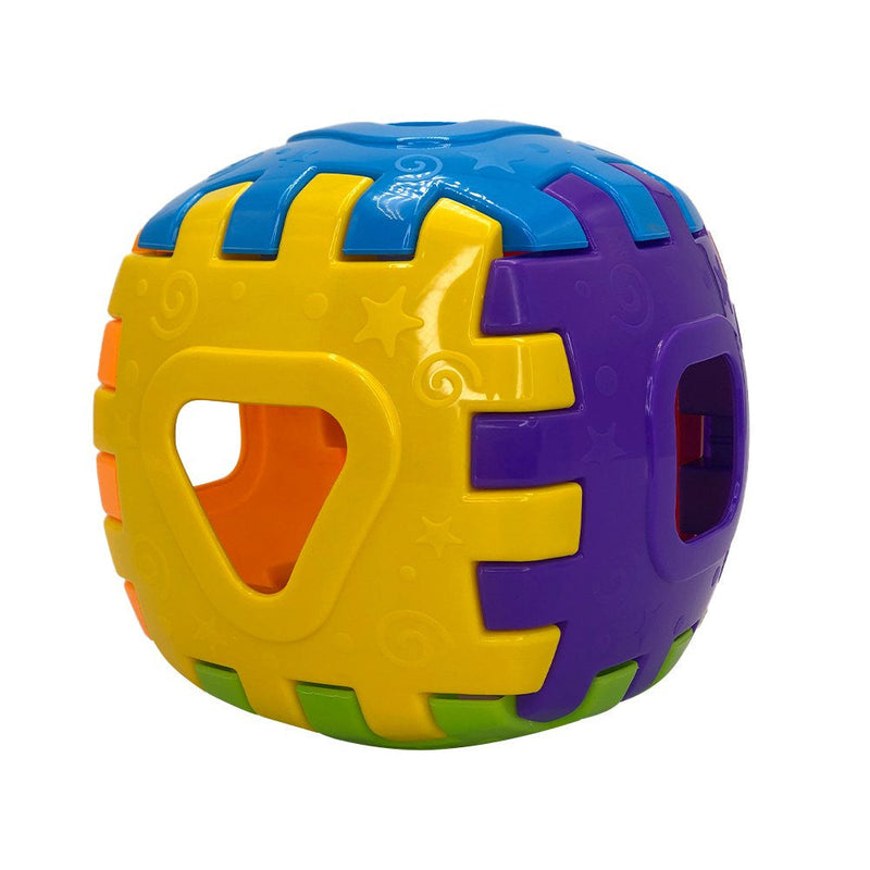 Cubo Didático Monta e Desmonta com 3 Peças de Encaixar - Colorido - Presente Park