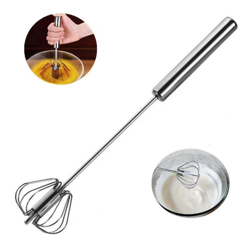 Misturador Batedor De Ovos Mixer Giratório Semi Automático - Presente Park